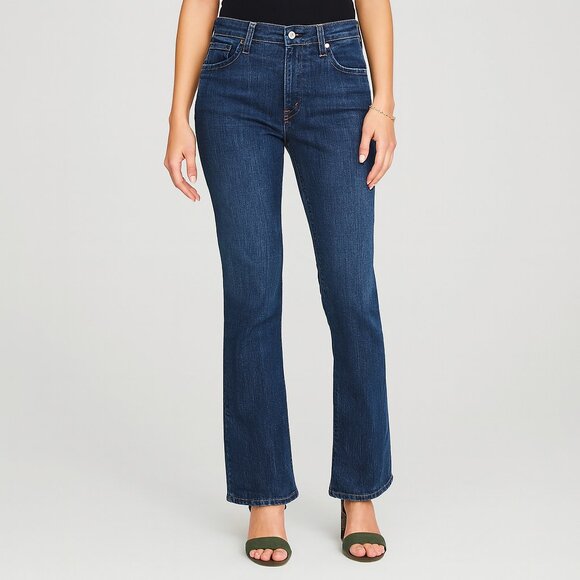 Levi’s 515 Nouveau Boot Cut Jeans Dark Wash Stretch Women's 10S (Short) - Picture 1 of 11
